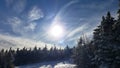 Swirling footprints reflecting on Is the best drop of a blue sky Is metropolitan blue sky In the Southern Vermont