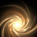 Swirling golden vortex Royalty Free Stock Photo