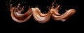 Swirling Liquid Chocolate Captured In Highspeed Photography, Authenticity