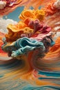 Swirling Liquid Colors, Powerful Triple Exposure Photography