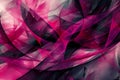 Swirling magenta hues interlace in a dynamic abstract composition