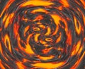 Swirling magma or molten lava