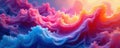 Swirling multicolored viscous fluid, ethereal texture, cosmic, smooth