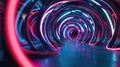 Swirling neon patterns moving effortlessly to create a visual symphony