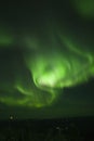 Swirling northern lights