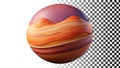 Swirling planet surface, cosmic world, space sphere, planetary texture, space globe png transparent image Generative AI
