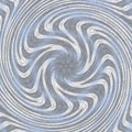 Swirling radial pattern background in pastel blue and grey for swirl design. Helix rotation rays. Converging psychadelic scalable