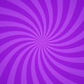 Swirling radial purple pattern background. Vector illustration Royalty Free Stock Photo