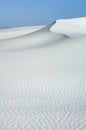 Swirling ridges and textured patterns create the landscape of White Sands National Monument