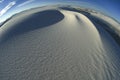 Swirling ridges and textured patterns of sand accentuate a more global perspective of White Sands National Monument