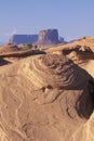 Swirling Sandstone Rock Formation