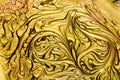 Liquid Gold Swirl. Royalty Free Stock Photo