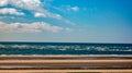 Swirling Surf Off A Beach In Puerto Penasco