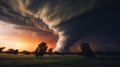 Swirling Tornado: Natures Destructive Beauty