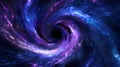swirling vortex and abstract cosmic time warp with dynamic swirls