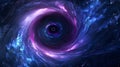swirling vortex and abstract cosmic time warp with dynamic swirls
