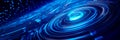 Swirling vortex background of tech innovations, dynamic and ever-evolving nature of business technologies.