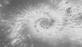 Abstract swirling vortex of light and dark particles in grayscale Royalty Free Stock Photo