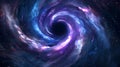 swirling vortex and dynamic swirls with abstract cosmic time warp