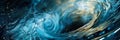 swirling vortexes and pulsating waves, symbolizing the dynamic nature