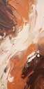 Swirling White And Chocolate Painting With Intense Close-ups