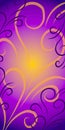 Swirls Background Purple Gold Royalty Free Stock Photo