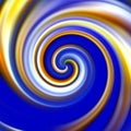 Swirls on blue background. Hypnotic image Royalty Free Stock Photo