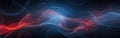 Blue and Red Smoke Swirling on Black Background Royalty Free Stock Photo