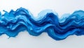 Dynamic Blue Fluid Wave Abstract Background Royalty Free Stock Photo
