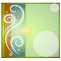 Swirls Circle Tile Background