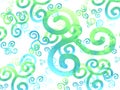 Swirls Curls Spirals Pattern Royalty Free Stock Photo