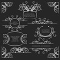 Swirls Decorative Elements Set Royalty Free Stock Photo