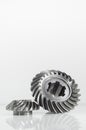 Swirls gears on isolated background