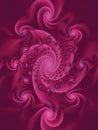 Swirls Spirals Whirlpool Pink