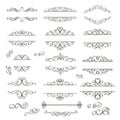 Swirls Vintage Design Elements Royalty Free Stock Photo