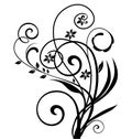 Swirly floral design