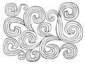 Swirly grey and white abstract decorative element