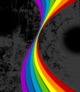Swirly grungy rainbow