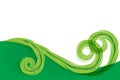 Swirly leaf image background template