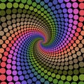 Swirly rainbow background