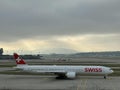 Swiss Air at Flughafen Zurich in Zurich, Switzerland Royalty Free Stock Photo