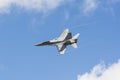 Swiss Air Force F/A-18 Hornet with condense streams Royalty Free Stock Photo