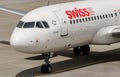 Swiss Airbus A320 close-up - plane take off at Zurich Airport