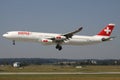 Swiss Airbus A340-300 Royalty Free Stock Photo