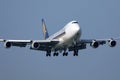 Swiss airline landing at Munich Airport, MUC