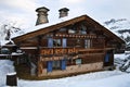 Swiss Alpine Chalet Royalty Free Stock Photo