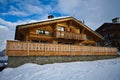Swiss Alpine Chalet Royalty Free Stock Photo