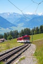 Swiss alpine cog railway Royalty Free Stock Photo