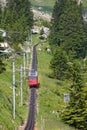 Swiss alpine railway Royalty Free Stock Photo