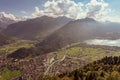 Swiss Alps lauterbrunnen village country road